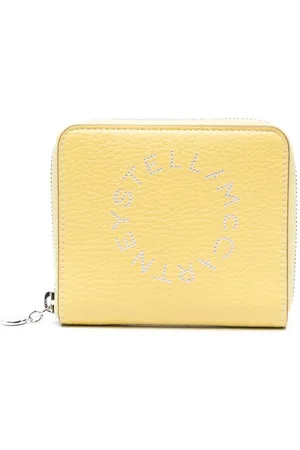 Stella McCartney Perforated-logo zip-up wallet