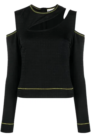 Ganni Cut-out detail top