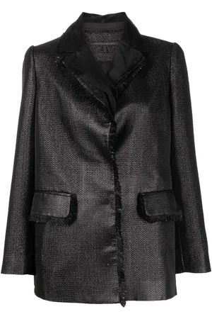 SHIATZY CHEN Metallic fringed-trim blazer