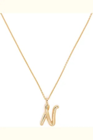 Missoma Curly Molten initial pendant necklace