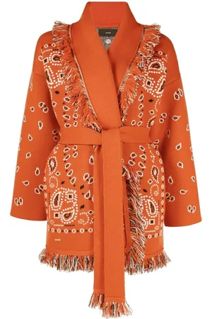 Alanui Bandana belted cardigan