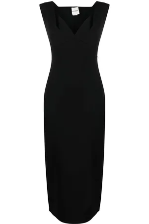 Roland Mouret Sweetheart-neck midi dress