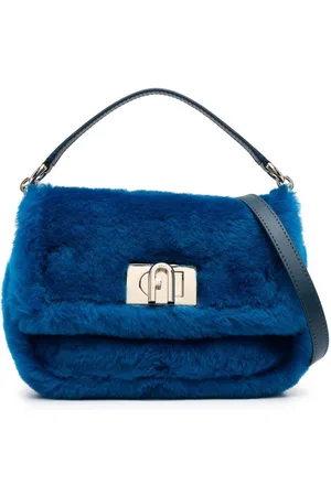 Furla Sheepskin logo-detail tote bag