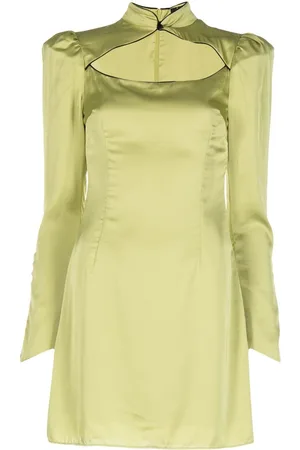 De La Vali Vinyl cut-out mini dress