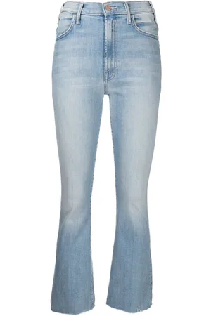 Mother High-rise ankle-length bootcut jeans
