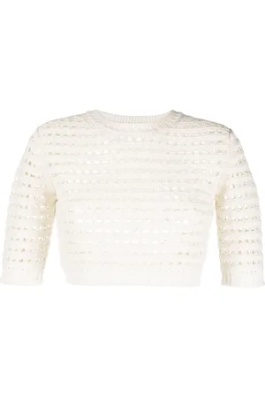 See by Chloé Open-knit short-sleeve top