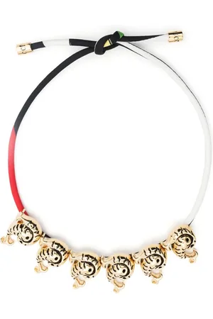 Puccini P Marmo-print necklace