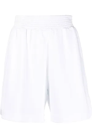 Fabiana Filippi Smocked-waist knee-length shorts