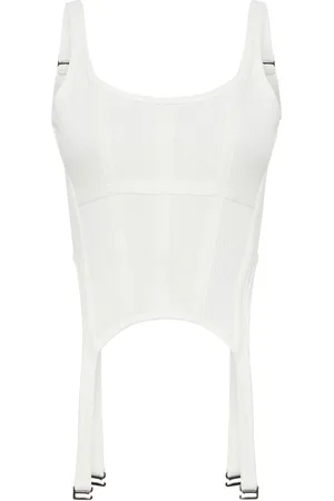 DION LEE Ribbed combat corset