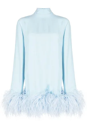 ‎Taller Marmo‎ Feather-detail long-sleeve dress