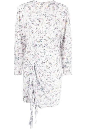 Marant Etoile Abstract-pattern mini dress