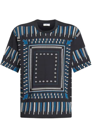 Etro Abstract-print cotton T-Shirt