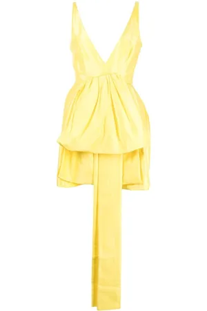 Oroton V-neck ruffled mini dress