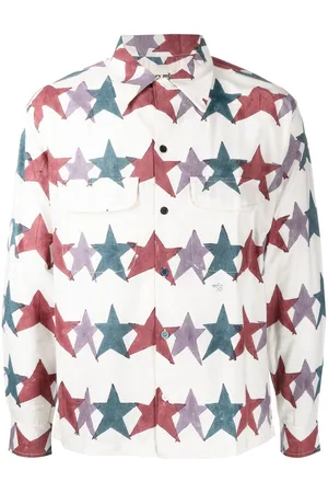 Story Star-print button-up shirt