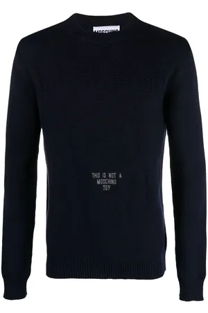 Moschino Slogan-intarsia sweater