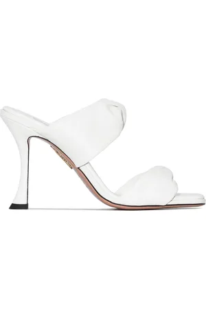 Aquazzura Twist 95mm leather sandals
