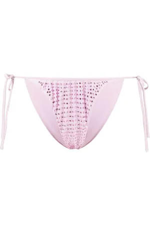 Self-Portrait Rhinestone-embellished bikini bottoms