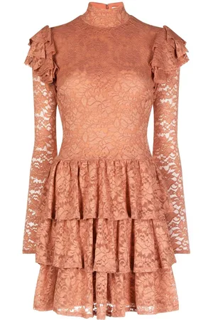 Caroline Constas Ruffled lace minidress