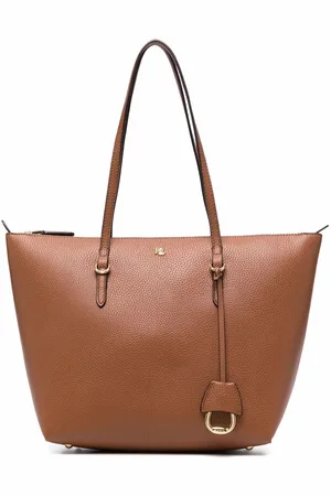 Ralph Lauren Keaton logo-plaque tote bag