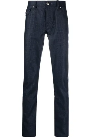 sartoria tramarossa Checked straight-leg trousers