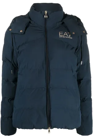 EA7 Hooded zip-up jacket