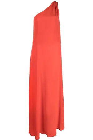 Kiton One-shoulder silk maxi dress
