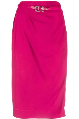 Dior 2010 belted draped skirt