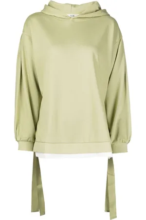 B+AB Side-tie cotton hoodie