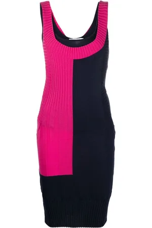 Dior 2010 colour-block knitted dress