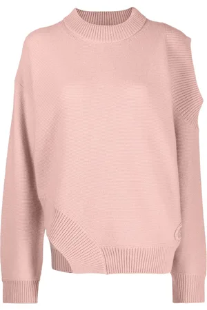 Stella McCartney Asymmetric cold-shoulder cashmere jumper