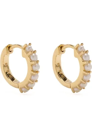 Missoma Pearl huggie hoops