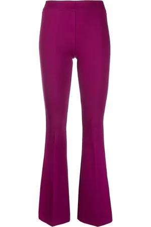 BLANCA Mid-rise flared trousers