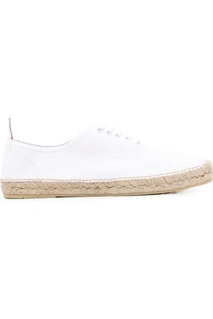 Thom Browne Heritage jute sole low-top sneakers