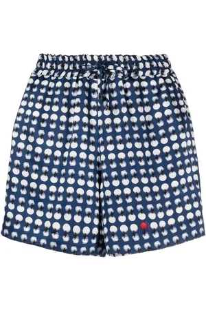 Kiton Spot-print elastic shorts