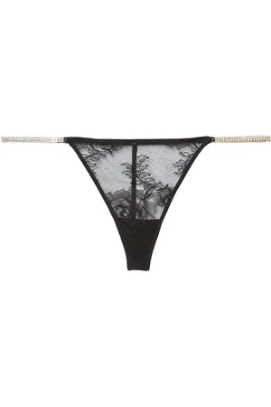 FLEUR DU MAL Crystal Bouquet lace V-string