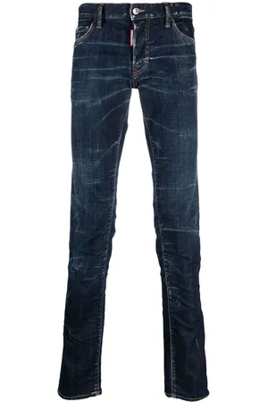 Dsquared2 Logo-patch skinny-cut jeans