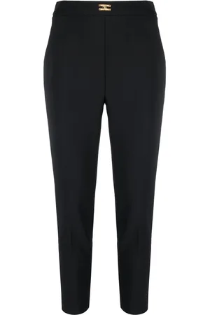 Elisabetta Franchi Logo-plaque tailored trousers