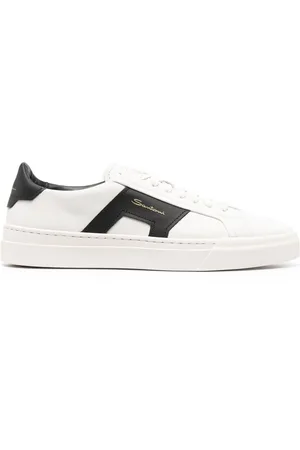santoni Leather low-top sneakers