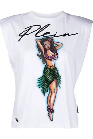 Philipp Plein Hawaii logo-print tank top