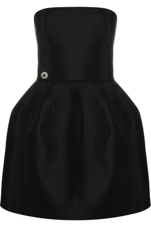 Philipp Plein Strapless silk mini dress