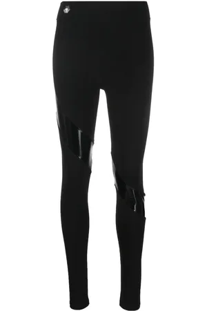 Philipp Plein Tape-detail stretch leggings