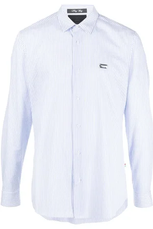 Philipp Plein Graphic-print striped shirt