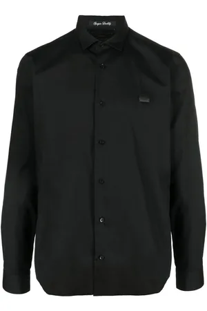 Philipp Plein Snake detail long-sleeve shirt
