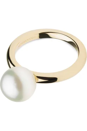 Autore 10kt yellow Gigi pearl ring