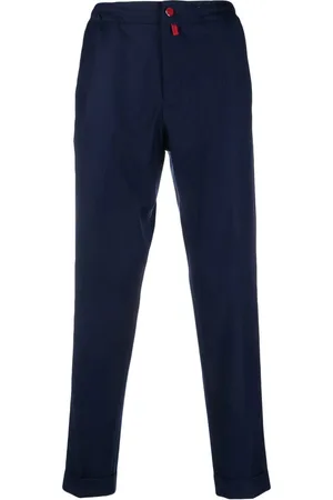 Kiton Elasticated tapered-leg trousers