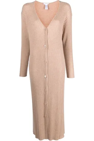 ERES Flirt buttoned ribbed-knit dress