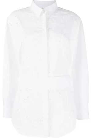 Fabiana Filippi Perforated belted-waist shirt