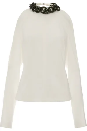J.W.Anderson Chain-embellished cold-shoulder top