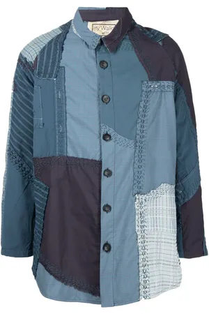 BY WALID Miles panelled shirt jacket
