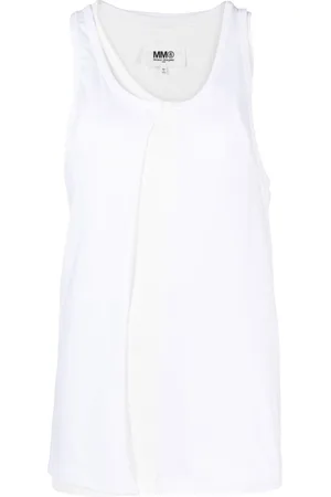 Maison Margiela Spliced asymmetric tank top